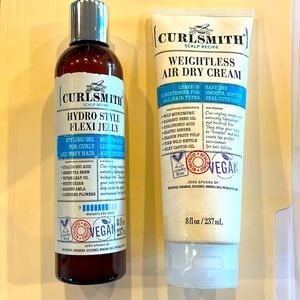 NEW UNUSED Full Size Curlsmith Weightless Air Dry Cream and Hydro Style Jelly